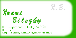 noemi bilszky business card